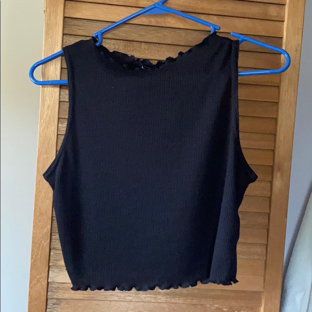 Mock neck crop top